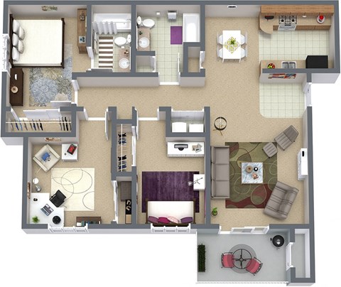 Woodland Meadows 3x2 Floor Plan